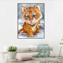 Little Tiger 5D Diamond Painting Embroidery DIY Cross Stitch Home Decor
