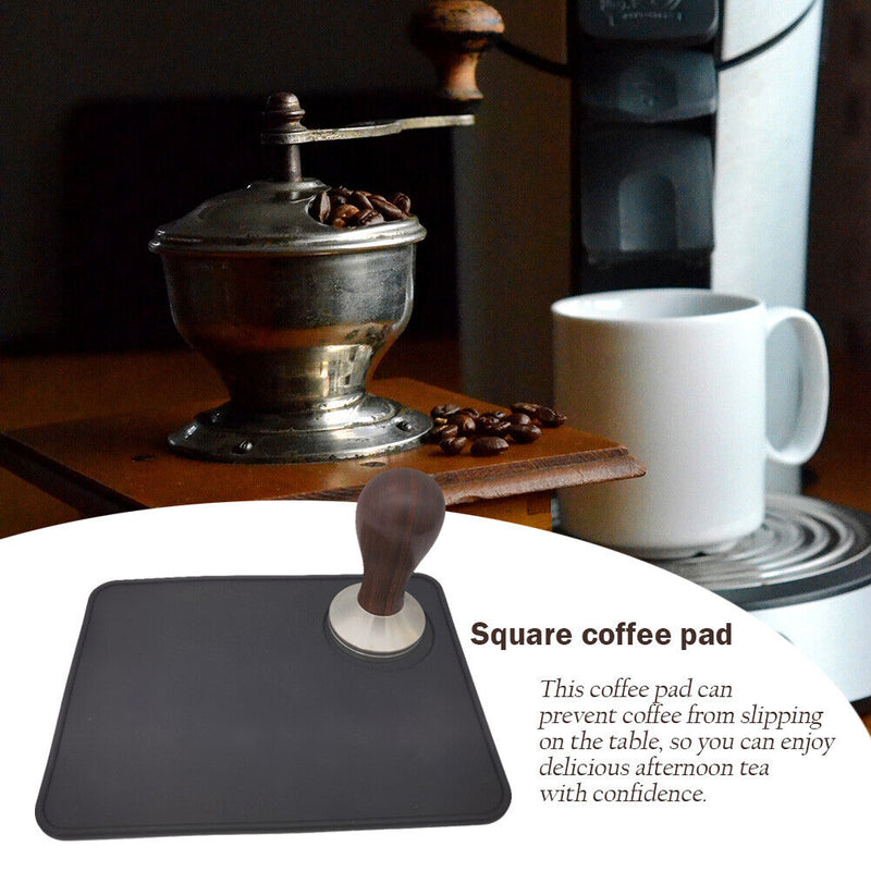 Espresso Latte Coffee Corner Edge Powder Pressing Pad Square Coffee Grindin
