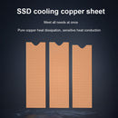 SSD Copper Plate Drive Heatsink Heat Drain SSD Cooling Copper Plate M.2 S