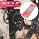 6 7 8 Speed Carbon Steel Bicycle Chain 1/2 x 2/32"" 116 Links Cycling Parts
