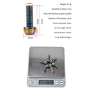 6pcs Stainless Steel MTB Bicycle Stem Screw Road Stem Riser Bolt (M6 Color)