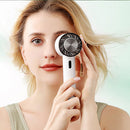 2200mAh USB Handheld Cold Compress Turbo Fan Personal Cooling Fans (White)