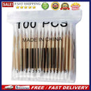 100pcs Double Head Disposable Cotton Stick Makeup Cotton Swab Ears Cleaning