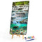 Waterfall Oil Paint By Numbers DIY Handpainted on Canvas Wall Art Picture Crafts