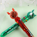 Merry Christmas Ten Color Pen Santa Claus Stationery Christmas Ballpoint Pen