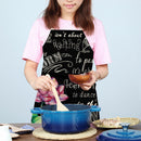Kitchen Linen Apron Lotus Print Home Cooking Bib Household Baking Pinafore