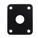 2pcs Guitar Output Jack Socket Square Plates for LP Guitar Bass (Black) Newly