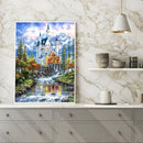 5D DIY Full Drill Diamond Painting Fantasy Castle Cross Stitch Mosaic Decoration