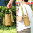 Outdoor Gas Canister Lamp Storage Bag Portable Water Bottle Cover (Camel S)