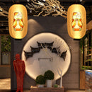 Lucky Cat Waterproof 10 inch Lanterns Bistro Restaurant Craft (C Orange) Newly