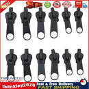 12pcs Zipper Slider for Tent Clothes Sleeping Bag Zip Replacement (Black) Newly