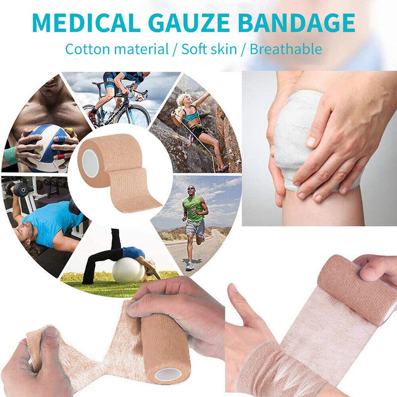 Breathable Sports Wrist Protector Tape Self Adhesive Elastic Hand Joint Ban