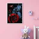 Art Drawing DIY Diamond Painting Kit Rose Lover 5D Full Round Drill Ornaments