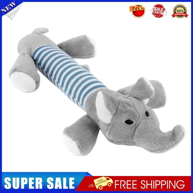 Pet Puppy Chew Squeaker Squeaky Plush Sound Ball For Dog-Elephant