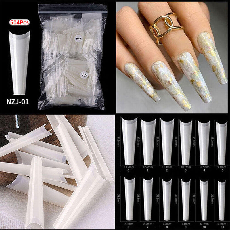 240pcs/Box Full Cover False Nails Manicuring Tip Artificial Nail Art Decoration
