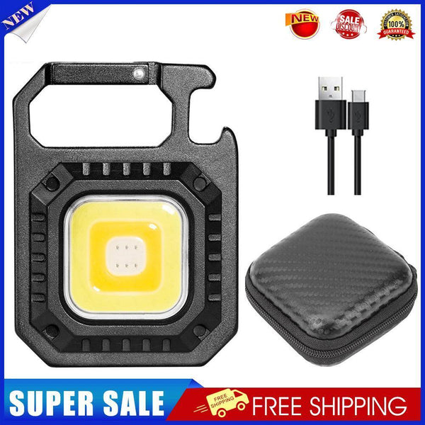 COB LED Mini Keychains Flashlight 500lm Waterproof Pocket Work Lamp (B)