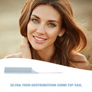 Pro Fine-Tooth Metal Pin Tail Comb Salon Home Plastic Hair Styling Dyeing Bru