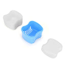 Denture Box Bathroom Travel Denture Cup False Tooth Cleaning Container (B) Newly