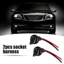 2pcs 7440 T20 Bulb Socket Pre Wired Male Adapter for Automotive Car Turn Signal
