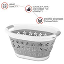 Basket Collapsible Laundry Basket Clothes Draining Basket Washing Clothes Bin
