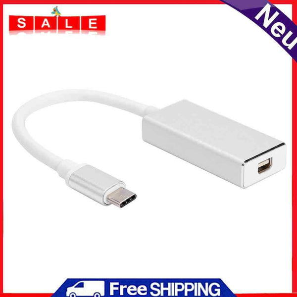USB-C to Mini Display Port Converter Type-C to Mini DP Adapter Cable for Laptop