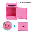 Automatic Electronic Piggy Bank ATM Password Money Box Saving Box (Pink)