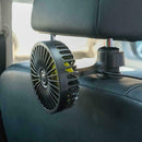 Adjustable 3 Speed USB Fan Air Cooling Fans For Car Rear Study School Seat D6H8