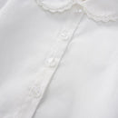 Infant Baby Girl Autumn Buttons Short-Sleeves 2pcs Clothes Sets Suspend Pants
