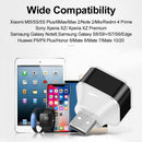USB2.0 HUB 3 Ports Splitter Cell Phone Chargers Wall Adapter with LED Indicator