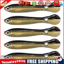 5pcs Luminous Loach 7cm 2g Lures Sinking Artificial Soft Fishing Bait (C)