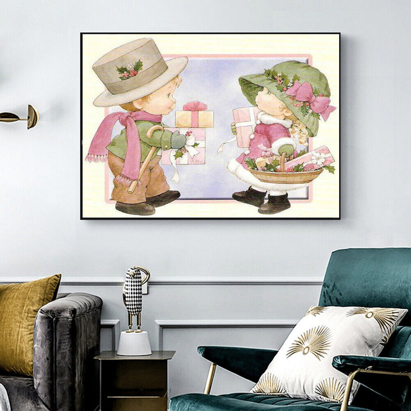 5D DIY Full Round Drill Diamond Painting Kids Presents Rhinestone Artwork