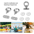 2pcs Stainless Steel Kayak Screws Nuts Boat Accessories Rail Track Bolts