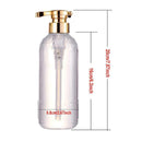 Clear Shampoo Bottle Bathroom Shower Gel Refillable Pet Pressing Bottles U7B6