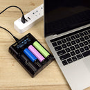 LCD Display Ni-MH Battery Charger Charging Slot Li-ion Battery Smart Charger