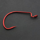 20pcs Barbed Crank Sharp Fishing Hooks Pesca for Soft Bait Tackle 2/0#