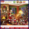 Cotton Thread Full Stamped Santa Claus Gifts Cross Stitch Embroidery Handicraft