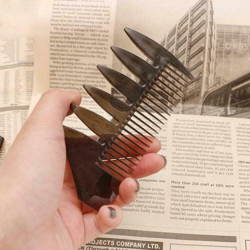 5PCS Slick-back Quiff Grooming Pro Comb Black Hot N9H8