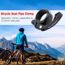 41mm Bicycle Saddle Seat Tube Clip Folding Bike Seatpost Clamps (Black)