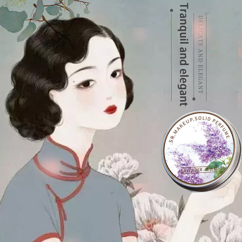 Portable Balm Mild Long Lasting Deodorant Solid Perfume (Lavender)