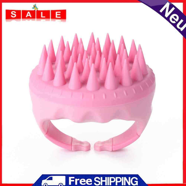 Hair Scalp Head Massaging Comb Silicone Handhold Shampoo Brush Hair Care Tool
