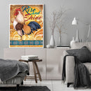Canvas Paint By Numbers Chicken Oil Hand Painted Drawing Kit Home Decoration