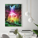 5D DIY Full Drill Diamond Painting Rainbow Waterfall Embroidery Mosaic Decor Kit