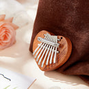 Portable Mini 8-Key Sapele Plate Kalimba Beginners Thumb Piano Mbira (Love)