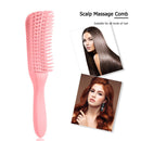Detangling Hair Scalp Massage Comb Wet Curly Styling Hairbrush (Pink)