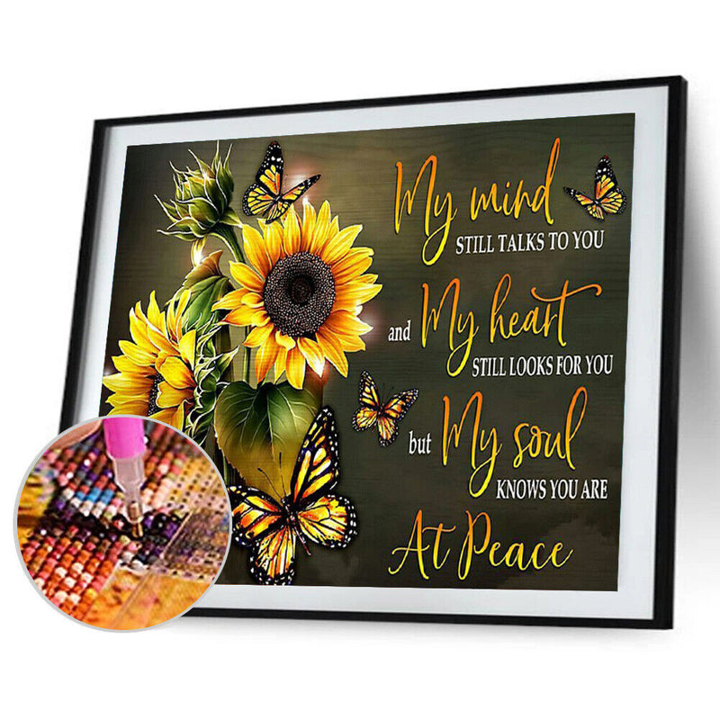 5D DIY Diamond Painting Sunflower Full Drill Rhinestone Mosaic Art Picture Kit