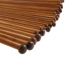 36pcs 18 Size Carbonize Bamboo Single Pointed Crochet Knitting Needles Newly