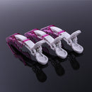 10pcs Plastic Salon Hair Clip Set Hairdressing Crocodile Hair Grip (Pink) Newly