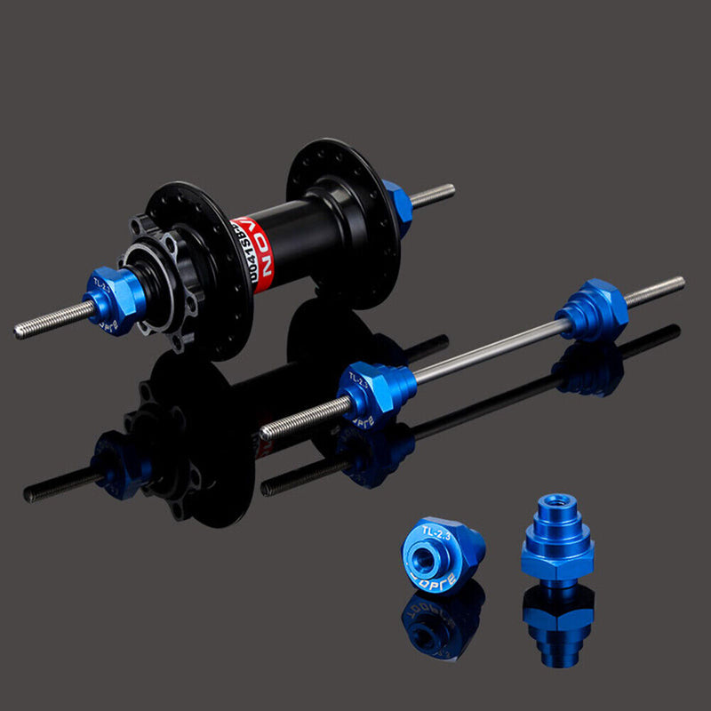 TOOPRE Bike Bicycle Hub Thru Axle Adaptor for Wheel Truing Stands 12/15/20mm
