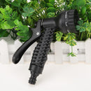Adjustable High Pressure Gun Sprinkler Nozzle Garden Car Clean Tool (Black)