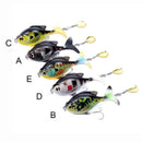Soft Rotating Tail VMC Hooks Fish Bait Popper Rotate Tail Fishing Lure